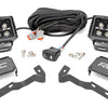 LED Light Kit | Ditch Mount | 2" Black Pair | Amber DRL | Toyota Tacoma (05-15)