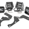 LED Light Kit | Ditch Mount | 2" Black Flood Pair | Toyota 4Runner (10-24)