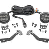 LED Light Kit | Ditch Mount | Black Series Round | 3.5 Inch | Amber DRL | Ram 1500 (19-25)
