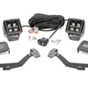 LED Light Kit | Ditch Mount | 2" Black Pair | Amber DRL | Ram 1500 (19-25)