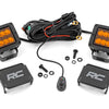 2 Inch LED Light Pods | Spot Beam | Amber Lens | Square