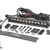 LED Light | Bumper Mount | 12" Black Single Row | White DRL | Can-Am Defender HD 8/HD 9/HD 10