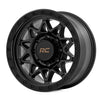Rough Country 78 Series Wheel | Simulated Beadlock | Black | 18x9 | 8x170 | -12mm