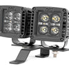 LED Light Kit | Quad | Cowl Mount | 2" Black | White DRL | Jeep Gladiator JT/Wrangler JL (18-25)
