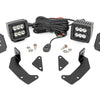 LED Light Kit | Cage Mount | 2" Black Pair | CFMOTO UFORCE 1000