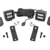 LED Light Kit | Rear Mount | 2" Black Pair | Spot | Can-Am Maverick Sport 1000R