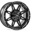 Rough Country 94 Series Wheel | One-Piece | Matte Black | 20x9 | 5x5/5x4.5 | -12mm